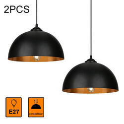 2x LED Pendelleuchte hängen Deckenleuchte Hängelampe Vintage-Leuchte Esszimmer