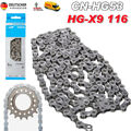 Für Shimano CN-HG53 Kette 116 Glieder Deore Tiagra MTB 9-fach Fahrradkette HG 53