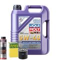 Motoröl 5W40 LIQUI MOLY High Tech 5L +MANN Ölfilter +Ölschlammspülung