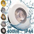 Bad Einbaustrahler Feuchtraum LED Einbauspot IP44 LUMENA 5W 400lm Deckenstrahler