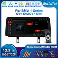 Android 14 Autoradio 12.3" 8-Kern 128G Carplay GPS Navi Für BMW 1 Series E87 E88