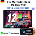 13.1" Android 13 Autoradio Carplay Für Benz ML/GL-Klasse W164 X164 GPS Nav 4+64G