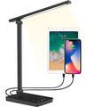 Schreibtischlampe Tischlampe Nachttischlampe LED Touch Dimmbar USB Bürolampe