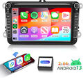 2+64GB Android13 Autoradio GPS Navi Wifi für VW Polo GOLF 5 6 Plus Passat Touran