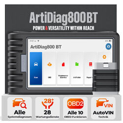 TOPDON Artidiag800 BT Profi KFZ OBD2 Diagnosegerät Scanner ALLE SYSTEM Bluetooth⭐⭐⭐⭐⭐275.99€!!mit code OPTIMAL✅Free Update✅28+Services