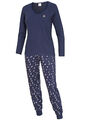 Damen Schafanzug langarm Pyjama Set Hausanzug Nachtwäsche S M L XL - KB Socken