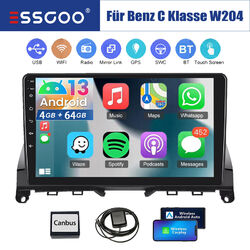 Autoradio Für Mercedes Benz C-Klasse S204 Carplay GPS NAV WIFI Android 13 4+64GB