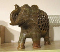 ELEFANT mit Elefanten Baby im Bauch Speckstein Figur geschnitzt 16,5 cm - 3,2 kg