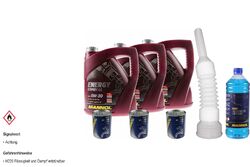 12L MANNOLMotoröl Energy Combi LL 5W-30 inkl. Additiv Auslaufschlauch Reiniger
