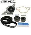 SKF Wasserpumpe + Zahnriemensatz VKMC 01201 für AUDI