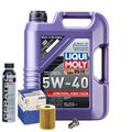 Motoröl 5W40 LIQUI MOLY 5L+MAHLE Ölfilter+Cera Tec+Ölablassschraube