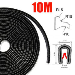 10m Kantenschutz Kantenschutzprofil schwarz Keder Band Klemm Profil Gummi PVC DE