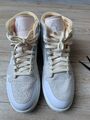 Nike Air Jordan 1 Mid SE Craft Inside Out Cream White Light Grey EU 43 Neu