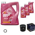 SCT Germany Inspektionspaket MANNOL Energy Ultra JP 5W-20 8L für Hyundai i30