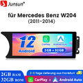 10.25"IPS DAB+Android 13 2+32G Autoradio CarPlay Navi NTG Mercedes C-Klasse W204