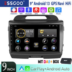 DAB+ 32G Autoradio Android 13 Carplay GPS Navi RDS Für KIA Sportage 3 2010-2016