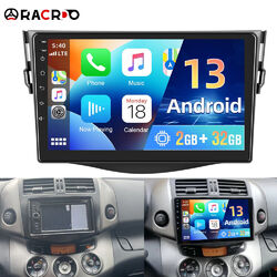 Für Toyota RAV4 2006-2012 9 Zoll Autoradio Android 13 Carplay GPS Navi WIFI BT