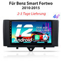 6G+128GB Für Mercedes Benz Smart 451 2010-2015 9"Autoradio GPS CarPlay AI Voice 