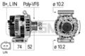 ERA Lichtmaschine Generator Lima 210835A für FORD TRANSIT V363 FED FFD Bus V362