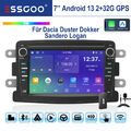 Android 13 Carplay Autoradio DAB GPS 32G MIK RDS Für Renault Dacia Duster Dokker