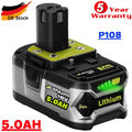 18V 5,0Ah Akku für RYOBI One Plus Lithium RB18L50 P108 P104 Batterie 18 Volt