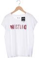 MUSTANG T-Shirt Damen Shirt Kurzärmliges Oberteil Gr. M Baumwolle Weiß #eeeg6pt