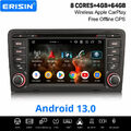 64GB Android 13 Autoradio Für Audi A3 S3 RNSE-PU 4G DAB+ Carplay 8-Kern DVD Navi