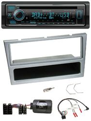 Kenwood Lenkrad Bluetooth DAB USB CD Autoradio für Opel Corsa C 2000-2004 silber