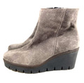 GABOR DAMEN STIEFEL STIEFELETTEN ANKLE BOOTS KEILABSATZ  Gr:38,5 UK:5,5  BRAUN