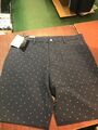 Footjoy Print Shorts. Marine. Taille 32. Tapered Fit. NEU mit Etikett