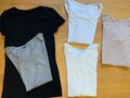 T-Shirt Paket 2 ~ 5x H&M Kurzarm Größe 34/XS wNEU