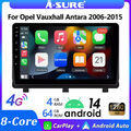 4+64GB Android 14 GPS NAVI Carplay BT SWC FM Autoradio für Opel Antara 2006-2015