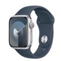 Apple Watch S9 41mm Silber Sportarmband Blau M/L MR913QF/A Neuwertig HändlerMwSt