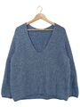 CLOSED V-Ausschnitt-Pullover Damen Gr. DE 36 blau Casual-Look