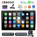 DAB+ 9" Android 4+64G Carplay Autoradio 2 DIN GPS Navi RDS Bluetooth WIFI Kamera