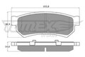 Bremsbelagsatz Scheibenbremse TOMEX Brakes TX 16-77 für CHEVROLET NUBIRA LACETTI