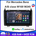 Autoradio Für Mercedes-Benz A/B Klasse/Vito W169 W639 W245 GPS WIFI DAB+ Carplay