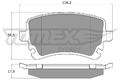 TOMEX Brakes Bremsbelagsatz, Scheibenbremse TX 13-961 für AUDI VW