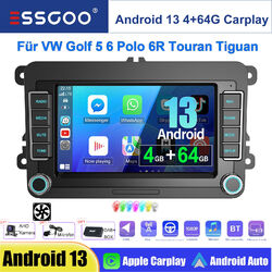 DAB+ 7" Android Carplay Autoradio GPS Navi Für VW Golf 5 6 Polo 6R Touran Tiguan