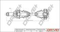 DR!VE+ ANTRIEBSWELLE 620mm HINTERACHSE LINKS passend für BMW 1 3 | DP2110.10.012