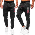 Cargohose Sporthose Trainingshose Hose Jogger Classic Cargo Herren BOLF Print