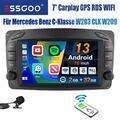 Für Mercedes Benz W203 W209 Vito W639 Android 13 Autoradio Carplay GPS RDS WIFI