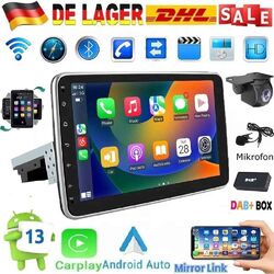 10.1 Zoll Android 13 Autoradio GPS Navi Carplay DAB Single 1 DIN USB Wifi 2+32G