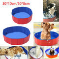 Ø30/50cm Faltbar Hundepool Doggy Pool Swimmingpool Schwimmbecken Schwimmbad DE.