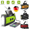 Solar Radio Kurbelradio Notfall AM/FM LED lampe USB Handyladefunktion Tragbares