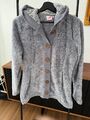 Maui Wowie Flauschiger Damen -Kapuzenpullover, Teddy-Fleece-Hoodie, Größe L