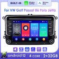 7" Android 12 Autoradio Für VW Golf Jetta Passat B6 GPS NAVI BT DSP DAB+ CarPlay