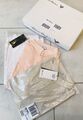 PETER HAHN Jersey Bluse 1/2 Arm Gr 44 Weiß Rosa oder Beige NEU & OVP