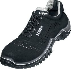 Uvex Motion Style Halbschuhe S1 69898 Schwarz, Silber (69898)