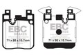 Bremsbelag Satz Bremsscheibe Scheibenbremse EBC Brakes Hinten für BMW F20 F21